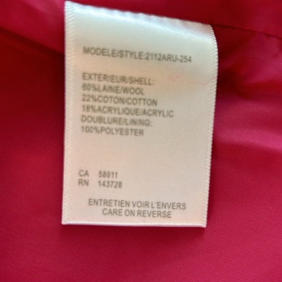 Pink Wool Blend Jacket - Picture 10 of 10